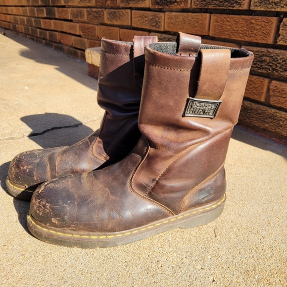 Dr Martens Air Wair Industrial Steel Toe Boots DMs  ASTM F2413-05 Men Size 12M - Picture 3 of 16